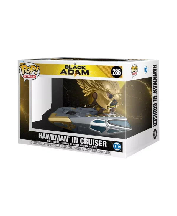 Funko POP! Super Deluxe: DC Comics Black Adam Hawkman in Cruiser 5.72-in Vinyl Figure