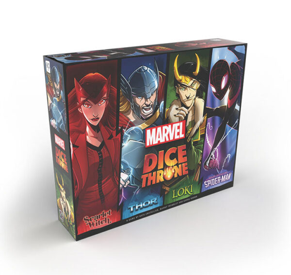 Marvel Dice Throne 4-Hero Box Scarlet Witch, Thor, Loki, Spider-Man