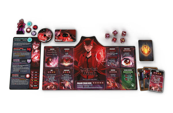 Marvel Dice Throne 4-Hero Box Scarlet Witch, Thor, Loki, Spider-Man