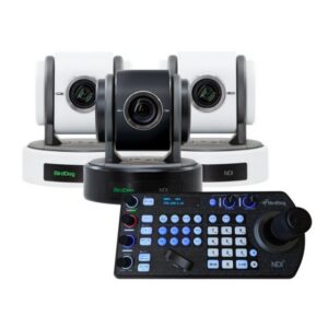 bdog-bdp100maypromo-bww.jpg BirdDog Eyes P100 1080P Full NDI PTZ Camera with SDI (2x White / 1x Black) & PTZ Keyboard Controller Bundle