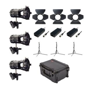 bls5c-ps-3lkit.jpg Hive Lighting Bee 50-C Par Spot 3 Light Kit with 3 Stands and Case (Custom Foam)