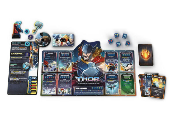 Marvel Dice Throne 4-Hero Box Scarlet Witch, Thor, Loki, Spider-Man