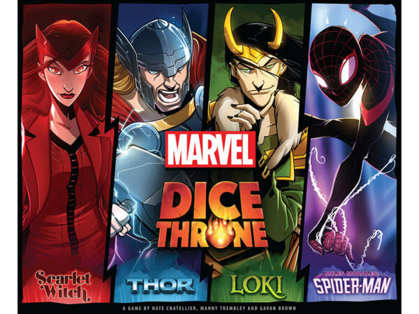 Marvel Dice Throne 4-Hero Box Scarlet Witch, Thor, Loki, Spider-Man