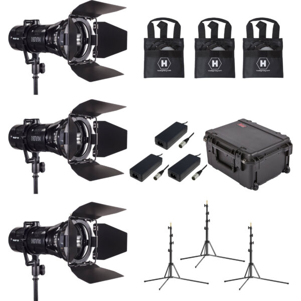 hive_lighting_hive_wls1c_3lkit_wasp_100_c_led_spot_1343997.jpg Hive Lighting Wasp 100-C LED Spot 3 Light Kit with 3 Stands and Case (Custom Foam)
