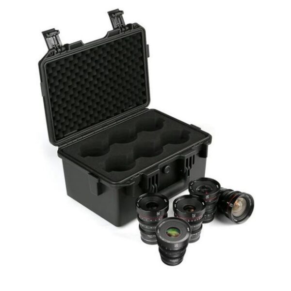 Meike Cinema Prime 5-Lens Kit MFT with Hard Case (12mm, 16mm, 25mm, 35mm, 50mm)