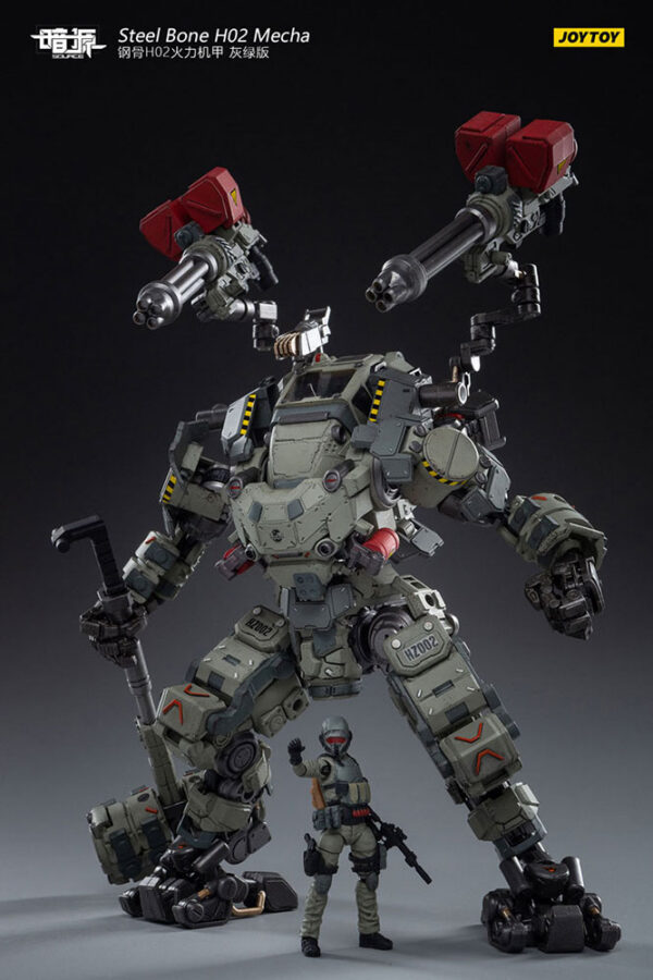 Steel Bone H20 Firepower Mecha (Gray-Green)