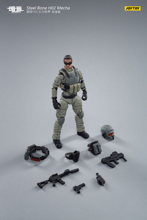 Steel Bone H20 Firepower Mecha (Gray-Green)