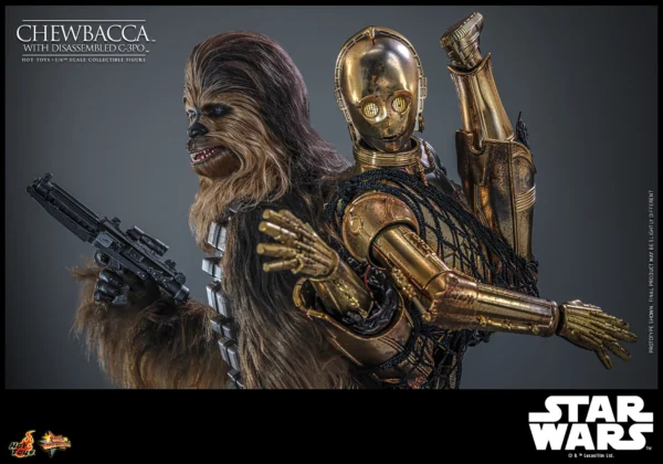 Chewbacca with Disassembled C-3PO Sixth Scale Figure Hot Toys