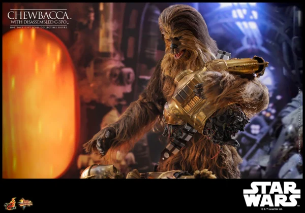 Chewbacca with Disassembled C-3PO Sixth Scale Figure Hot Toys