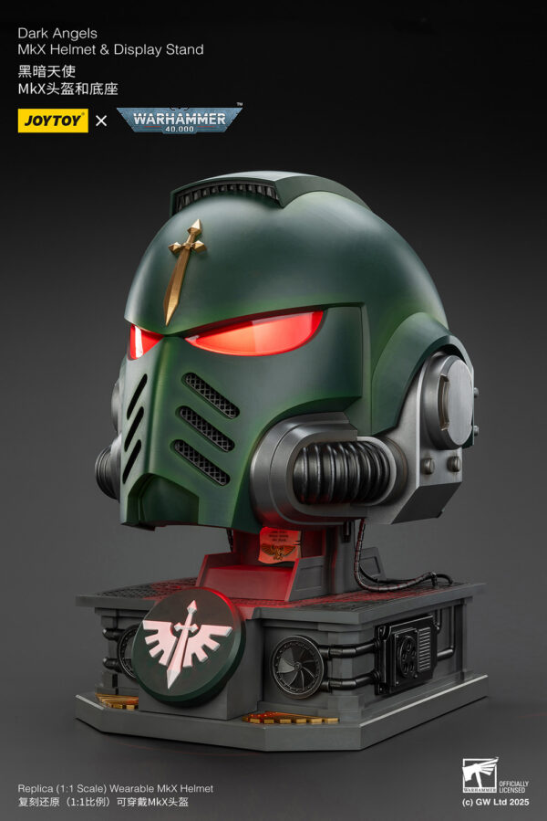 joytoy-warhammer-40k-dark-angels-mkx-helmet-display-stand-prop-replica-gallery-6924ba108fa43 Dark Angels MkX Helmet & Display Stand